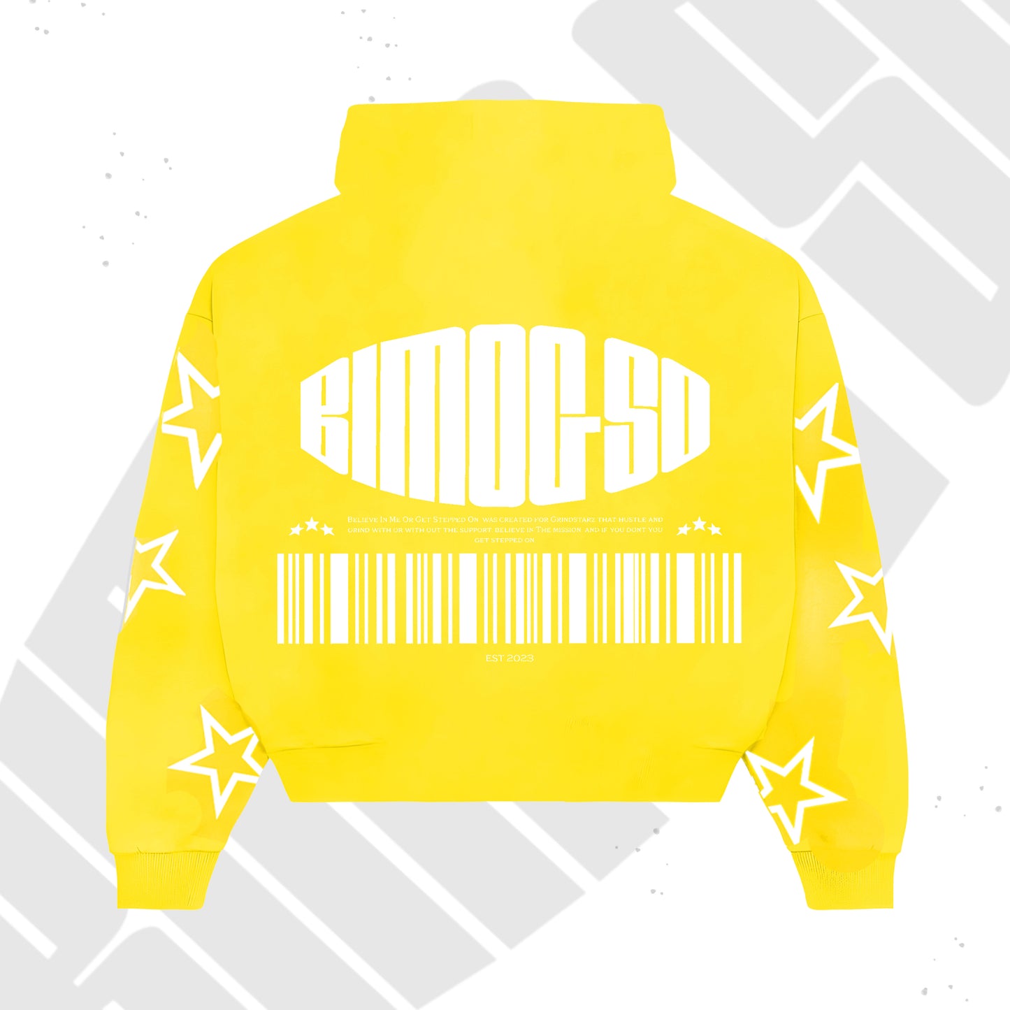 BIMOGSO ZIPPEM UP YELLOW DISTRESS