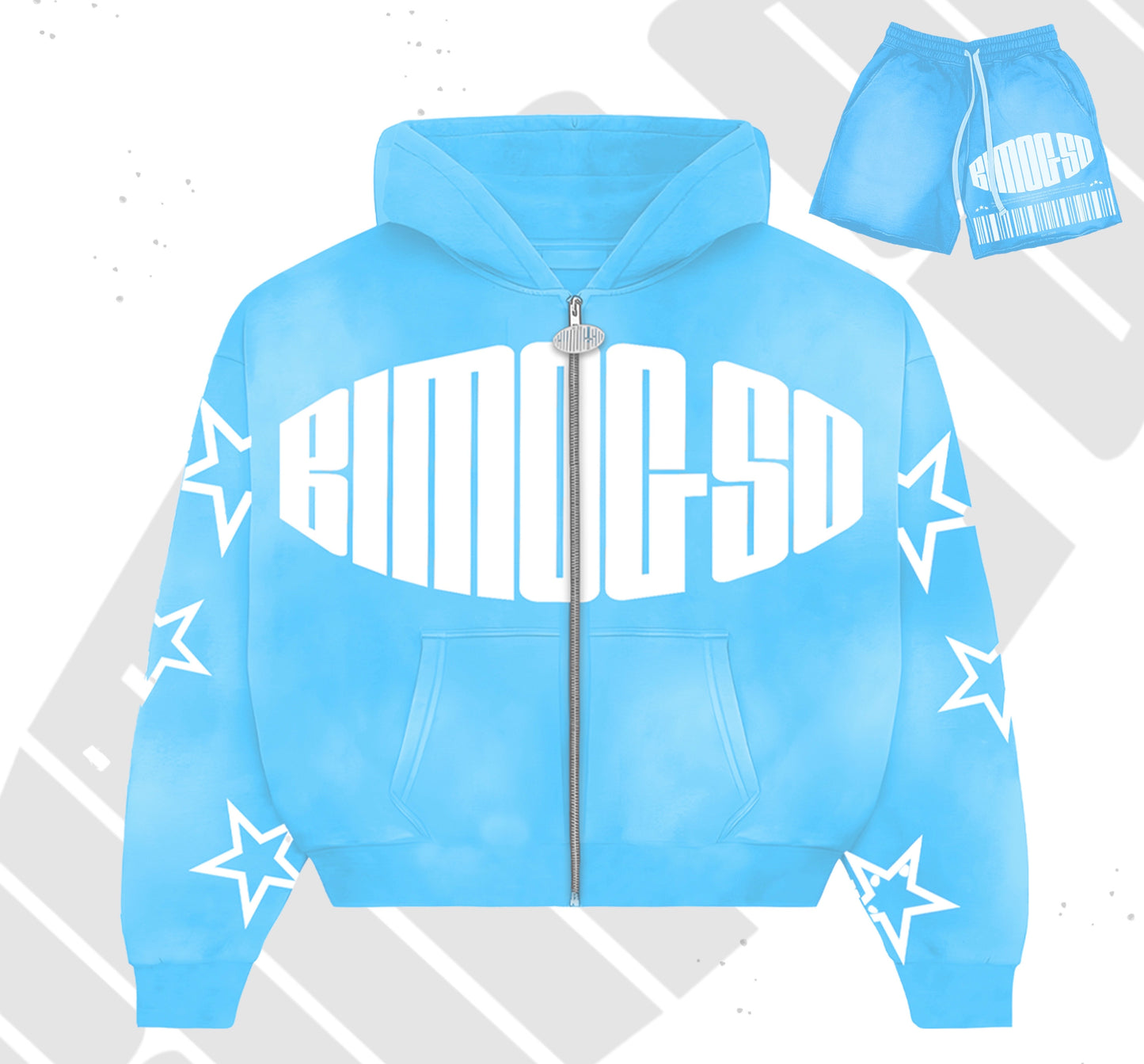 BIMOGSO ZIPPEM UP BLUE DISTRESS
