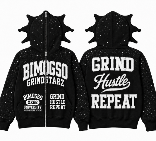 BIMOGSO BLACK SPIDAA HOODIE